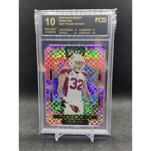 TYRANN MATHIEU 2016 PANINI SELECT PINK PRIZM #/15 FCG 10 ARIZONA CARDINALS